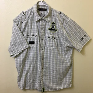 Vtg COOGI 69’ Australia Short Sleeve Button Up Plaid Mens XL Rare - Picture 1 of 11