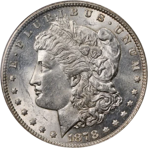 1878-P 7TF Rev 79 Morgan Silver Dollar NGC MS61 Nice Eye Appeal Nice Strike - Picture 1 of 4