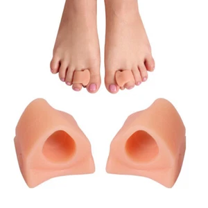 Corrector de punta de juanete de gel de silicona 2 piezas enderezador ortopédico separador cuidado de pies - Imagen 1 de 12