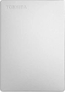 Toshiba Canvio Slim 3 2TB USB 3.0 Portable External Hard Drive, Silver Metallic - Picture 1 of 6
