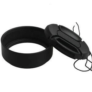 Campana para lente metálica estándar de 49 mm para Canon Nikon Sony Pentax Olympus + tapa para lente - Imagen 1 de 3