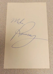 MIKE RAMSEY SIGNED 3x5 INDEX CARD NHL AUTOGRAPH 1980 MIRACLE ON ICE TEAM USA - Picture 1 of 2
