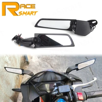 Rear View Side Mirror With LED Turn Signal Light For Yamaha YZF R1 2009 - 2016 - Image 1 of 4