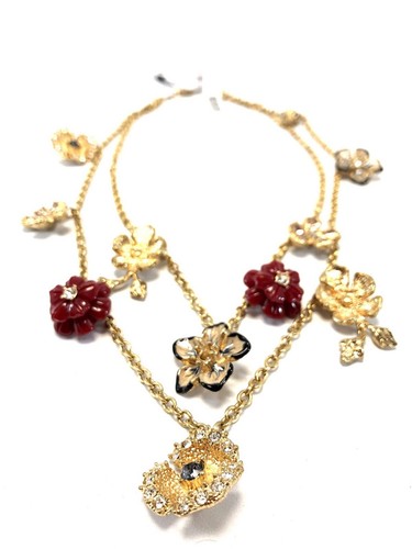 Collana Ciondolo Fiore Multicoloreale Alexander McQueen