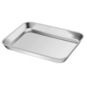 9 Inch Stainless Steel Baking Sheet Pan Cookie Toaster Oven Tray for Bread Bacon - Picture 1 of 7