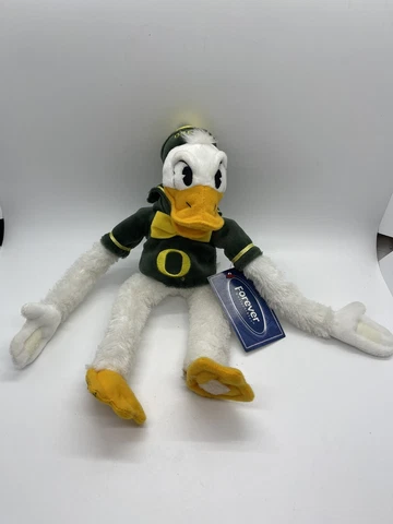 University of Oregon Disney Hook Arms Plush Donald Duck UofO Vintage Toy FoCo Cover