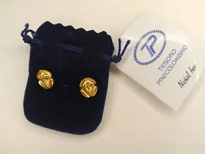 Pendientes de rana precolombiana Tesolo chapados en oro sin níquel - Imagen 1 de 5