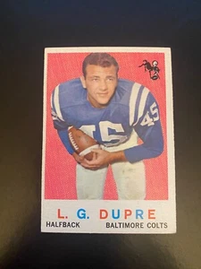 Topps Football 1959 #163 L.G. DUPRE!! ¡ENVÍO DE $1!! - Imagen 1 de 2