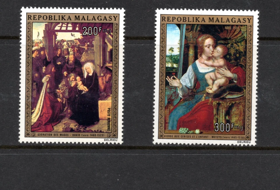 R4169 Malgache 1974 pinturas artísticas 2v.  MNH Foto 1 de 1