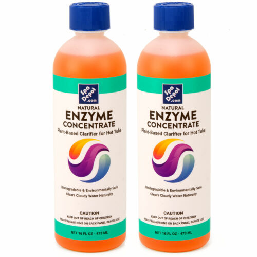 Spa Depot Natural Enzyme 2.5X Concentrate for Perfect Clear Hot Tub Water 2-Pack