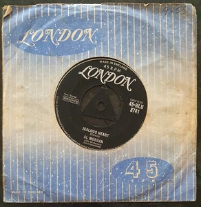 AL MORGAN - Jealous Heart/Foolish Tears - London Tri - HLU 8741 - EX - Picture 1 of 2