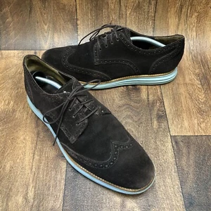 Cole Haan Lunargrand Herren 12 US Budapester Derby Freizeitschuhe Braun Wildleder C10230 - Bild 1 von 9