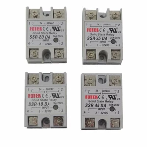 1Pcs Solid State Relay SSR-10DA SSR-25DA SSR-40DA 3-32VDC TO 24-380V AC - Picture 1 of 12