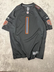 Nike NFL Chicago Bears Justin Fields Jersey Men’s Large Black On Field 2021 - Picture 1 of 9