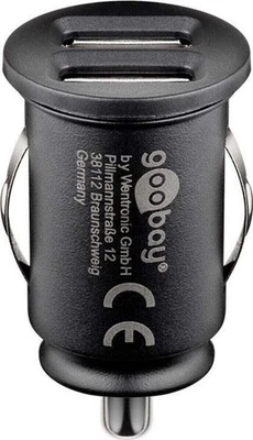Goobay Dual USB-KFZ-Ladegerät 44177 Universal-Ladegeräte Dual - Bild 1 von 4