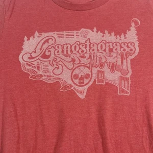 Gangsta Grass L Maroon Bluegrass Rap Group Band No Time For Enemies AGT Shirt - Picture 1 of 5