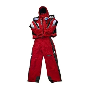 ๐จ Spyder X Static Ski Jacket XL + Pants L Red Black Dermizax EV Snow Set Hooded - Picture 1 of 24