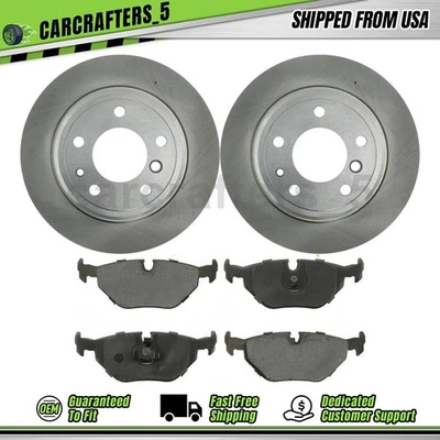 Juego de pastillas de freno de disco traseras OE para BMW 535i 1989-1993 3,5 L Foto 1 de 4