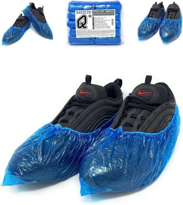 Copriscarpe [100 pz ]Monouso PE 3gr. - Alta Resistenza agli Strappi - Elastico R - Immagine 1 di 4