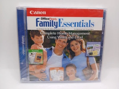 Canon Office Ready Family Essentials Windows 95, 98, NT 4.0 CD-ROM 2000 Mac 7.5+ - Image 1 of 4