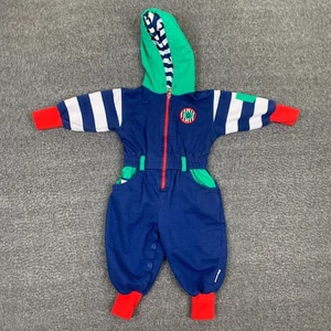 Traje de nieve vintage Rainbow Tag Gymboree niños XS una pieza invierno 18-24 meses años 80 - Imagen 1 de 7