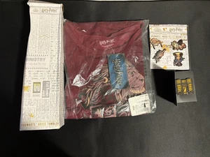 Wizarding World Harry Potter Loot Crate Lot - Tank, Bottle, magnets, pin NEW - Picture 1 of 9
