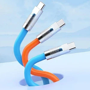 Câble longue durée 120 W silicone type C vers USB charge rapide pour Xiaomi Hu - Photo 1 sur 25