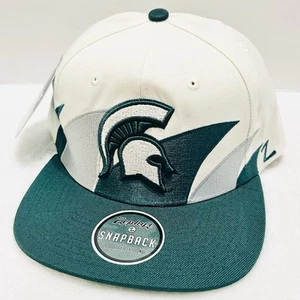 Zephyr Michigan State Spartans Sharktooth Retro Snapback Hat Cap Adjustable NCAA - Picture 1 of 5