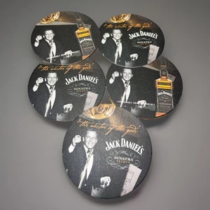 Posavasos Frank Sinatra/Jack Daniels (juego de 5) doble cara grado comercial - Imagen 1 de 3