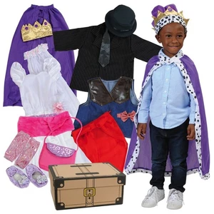 Kaplan Early Learning Pretend Play Dress-Up Trunk - 20 Pieces - Picture 1 of 9