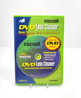 Maxell DVD Limpiador de Lentes Láser Thunderon Sistema de Cepillo XBOX PLAYSTATION Foto 1 de 4
