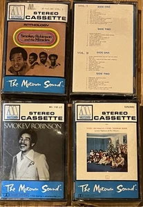 4 Smokey Robinson Sealed Cassettes Tapes Anthology 1 & 2 The Miracles Motown - Picture 1 of 3