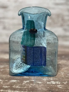 Borraccia blu Blenko doppio beccuccio firmata da John W. Blenko - Foto 1 di 10