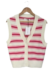 Women’s Chinti & Parker Tank Top Jumper Sweater Waistcoat Vest Knit Cotton Large - Picture 1 of 19