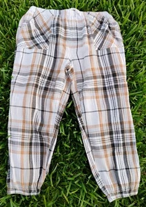 Arie Women's Cotton Plaid Waffle Weave Soft Stretchy Jogger Lounge Pants, XL - Picture 1 of 4