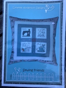 Lynette Anderson Designs Sewing Friends Cushion Pattern - Picture 1 of 2
