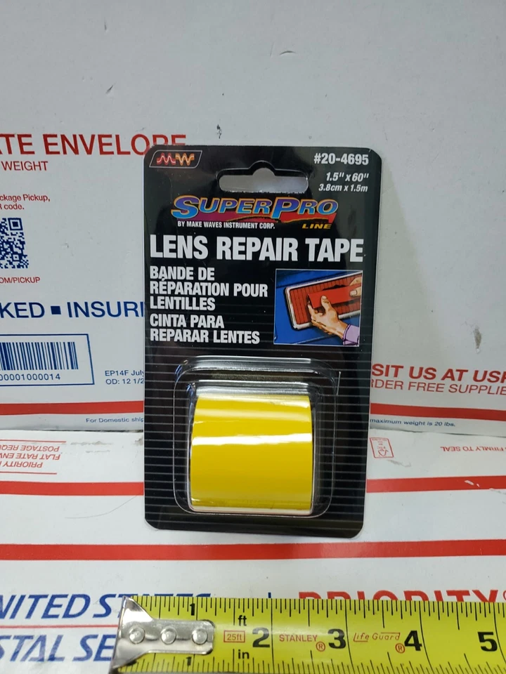 Headlight Repair Tape Amber 1.5 W Inches x 60 L Car Truck Broken Lens -2 FREE!!! - Image 1 of 4