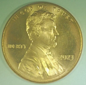 2023-P Lincoln Shield Cent grease strike-thru (obv & slight rev)*FREE SHIPPING* - Picture 1 of 2