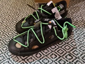 nike x off-white blazer low '77 Black Eu 41 US 8 Neu Ungetragen ✅️ ✅️ ✅️ ✅️ - Foto 1 di 8