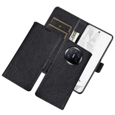 Crocodile Texture Genuine Leather Wallet Card Case For HUAWEI Alligator - Image 1 of 4