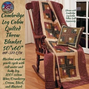 Cambridge Patchwork gesteppter Überwurf oder passender gesteppter Kissenbezug - Bild 1 von 6
