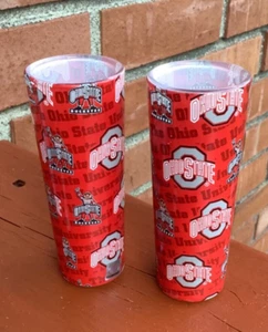2 Ohio State Buckeyes Tall Shot Glass - s5a - Picture 1 of 4