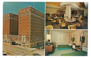 HOTEL CORNHUSKER Lincoln Schimmel 3 Pics Interior Exterior Nebraska Postcard NE - Picture 1 of 2