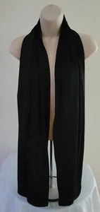 MAGELLAN'S Travel/Packable Black Shawl/Wrap 22"x72" Folds down to 7"X5"X2" Pouch - Picture 1 of 9