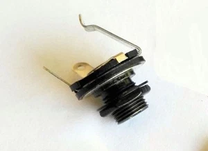 Quality Mono Jack 1/4'' Black for Gibson Electric Guitar Bass AMP Pedal - Picture 1 of 1