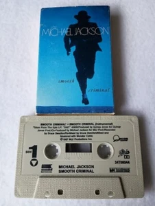 Michael Jackson Smooth Criminal Cassette Single Pop Rock Quincy Epic Tested 80's - Picture 1 of 10