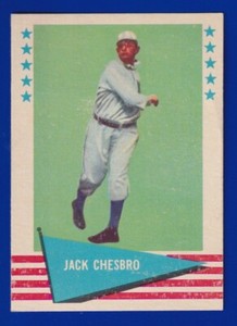 JACK CHESBRO yankees 1961 FLEER #13 VERY GOOD SHARP CORNERS