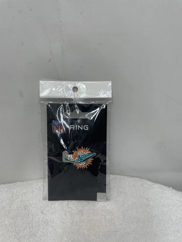 Miami Dolphins Contemporary Style Silver Plated Fashion NFL Ring Cover