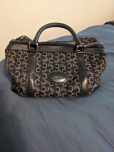 CELINE Vintage Macadam Boston Handbag