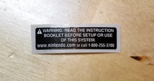 1 Nintendo Game Boy Advance SP AGS-101 AGS-001 Battery Door Sticker Label ONLY - Picture 1 of 5
